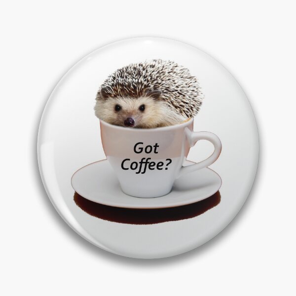 Item preview, Got Coffee? Mug with Cute Baby Hedgehog designed and sold by kmcs.
