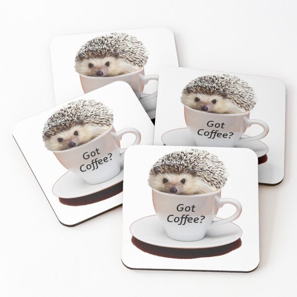 Item preview, Got Coffee? Mug with Cute Baby Hedgehog designed and sold by kmcs.
