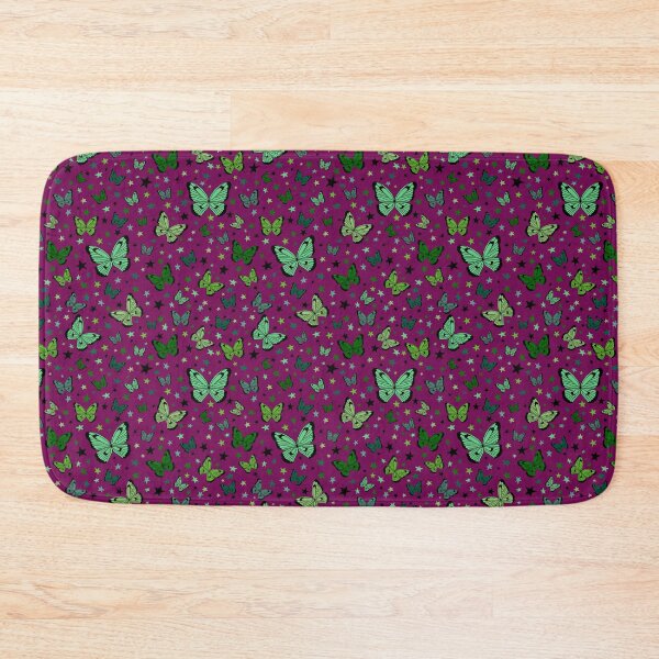 Item preview, Bounty of Green Butterflies - Maroon designed and sold by Erin Bresnahan.