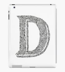 Stylized Letter D Art iPad Case/Skin