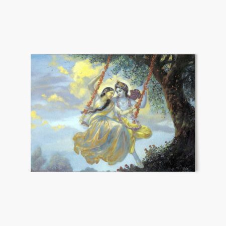 Krishna and Radha Art Board Print