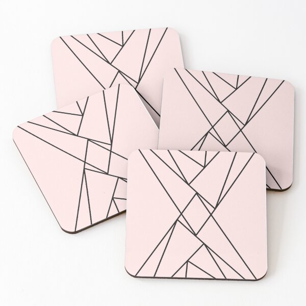 Item preview, Pink Black Geometric Lines designed and sold by WearYourMood.
