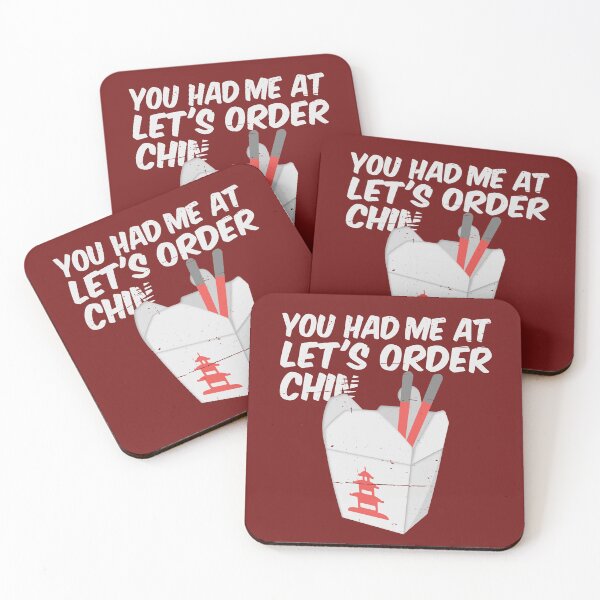 Item preview, "You had me at 'Let's Order Chin...'" Chinese Take-Out Food designed and sold by Happy Puppy Print On Demand.
