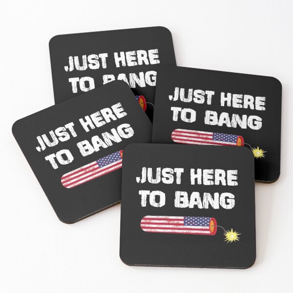 Item preview, Funny Fourth of July 4th of July I'm Just Here To Bang T-Shirt designed and sold by pannolinno.