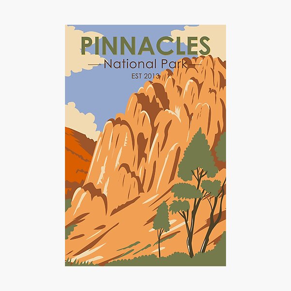 Pinnacles National Park California Vintage Photographic Print