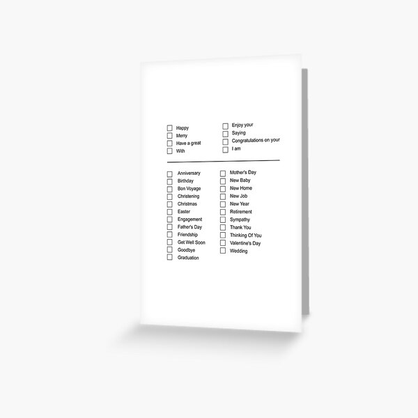 Over Sentimental Custom Greetings Card Greeting Card