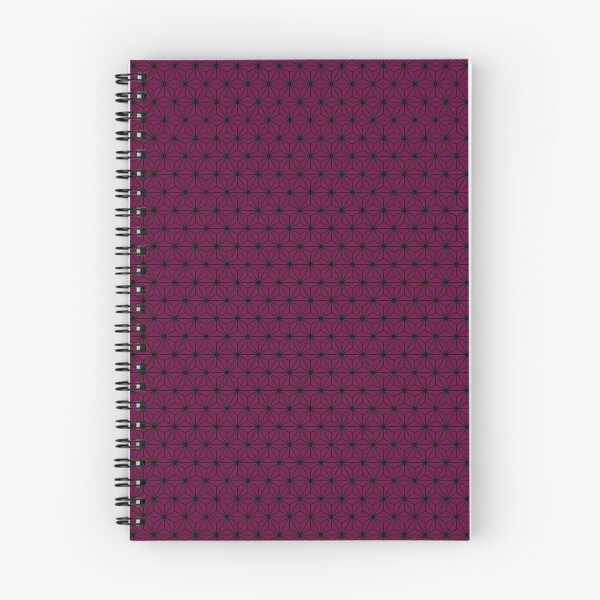 Item preview, Baby Pink Purple Black Asanoha - Japanese Traditional Pattern designed and sold by KinitaDesign.