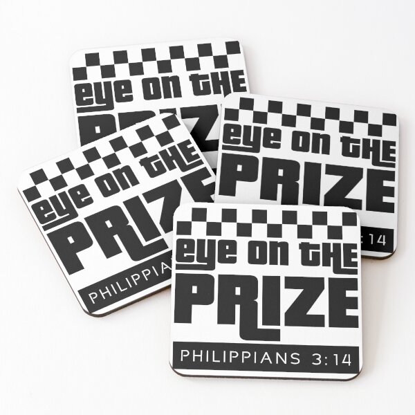 Item preview, EYE ON THE PRIZE | PHILIPPIANS 3:14 | BLACK  designed and sold by saltyteesandco.