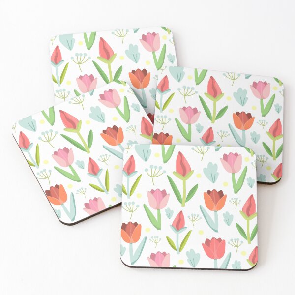 Item preview, Tulips in Red and Pink from Peppermint Creek designed and sold by PeppermintCreek.