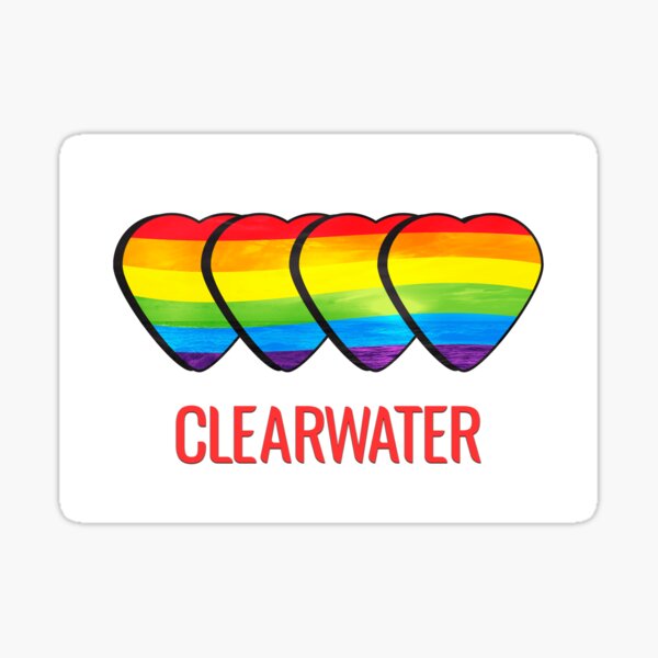 "Clearwater Gay Pride" Sticker for Sale by Magartes Redbubble