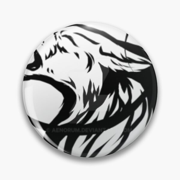 The Wolf Man Black and White 1.5 Inch Button Magnet or Jacket Pin