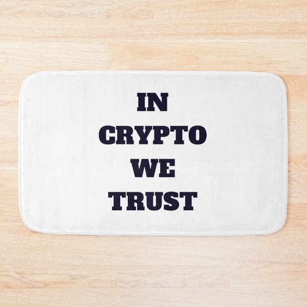 Item preview, In crypto we trust designed and sold by CryptoBazaar.