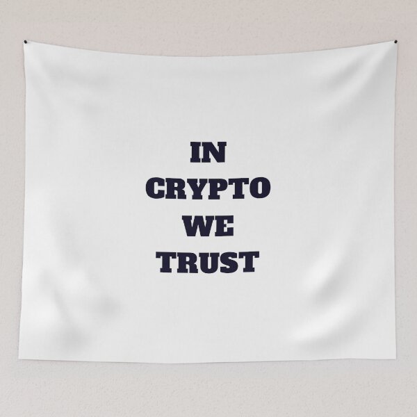 Item preview, In crypto we trust designed and sold by CryptoBazaar.