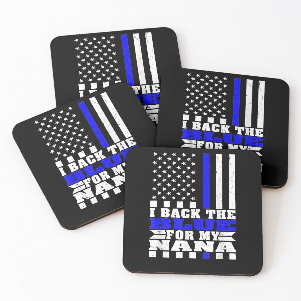Item preview, I Back The Blue For My Nana Us Flag Proud Police Grandchild designed and sold by jerrie9.