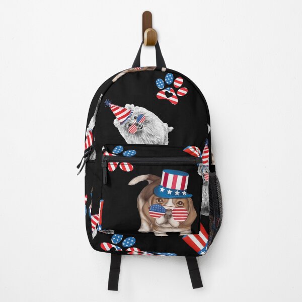 Item preview, American flag dogs pattern 4th of July designed and sold by JooArtPrints ★★★★★.