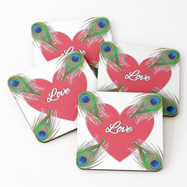 Item preview, Love. Peacock Quill Design.  designed and sold by SuvrasaiMerch.