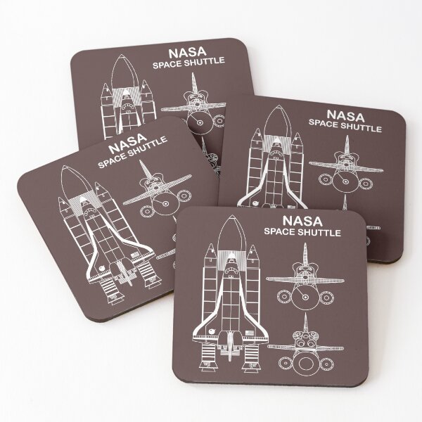 Item preview, nasa space shuttle bule print  designed and sold by roboartpixel.