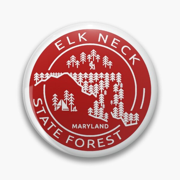 Item preview, Elk Neck State Forest Minimalist Logo Red designed and sold by VanyaKar.