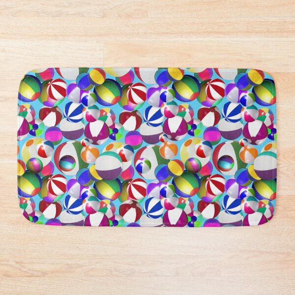 Item preview, Beach Balls on blue designed and sold by TerenceLacey.