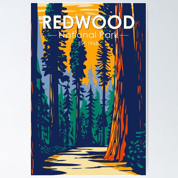 Item preview, Redwood National Park California Vintage designed and sold by KrisSidDesigns.