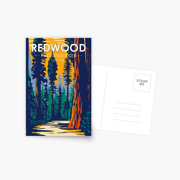 Item preview, Redwood National Park California Vintage designed and sold by KrisSidDesigns.