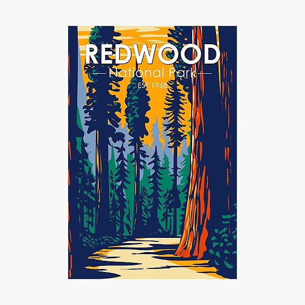 Item preview, Redwood National Park California Vintage designed and sold by KrisSidDesigns.