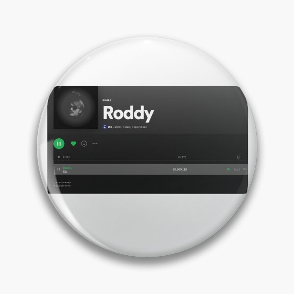 Item preview, Roddy by Djo on Spotify designed and sold by Nati Tibby.