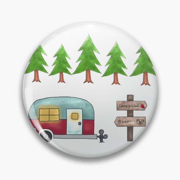 Item preview, Camping Day Campground trip on the road Stickers designed and sold by SHiNStudio.