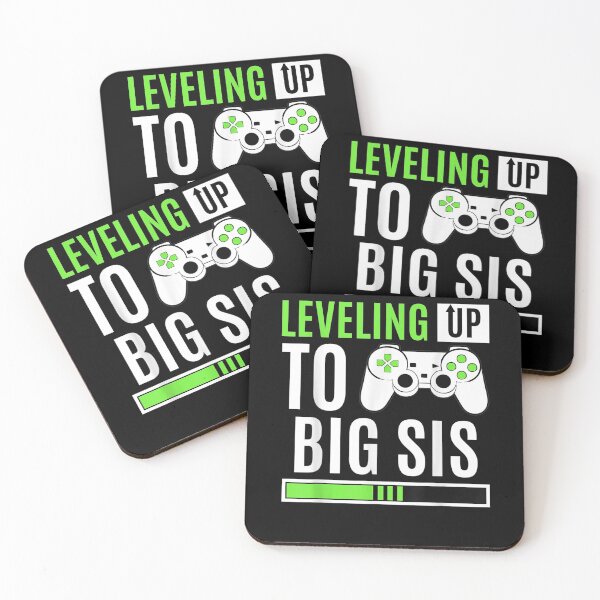 Item preview, Leveling Up To Big Sis Gaming Baby Gender Announcement designed and sold by laurader.