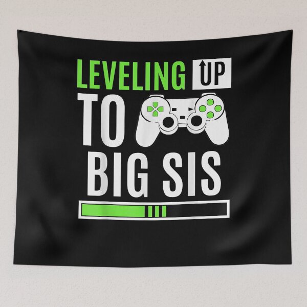 Item preview, Leveling Up To Big Sis Gaming Baby Gender Announcement designed and sold by laurader.