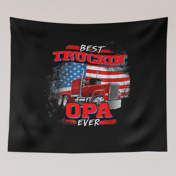 Item preview, Mens Best Truckin Opa Ever Vinatge Trucker Father's Day Gift designed and sold by jerrie9.