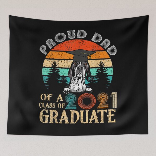 Item preview, Proud Dad Of A Class Of 2021 Graduate Pointer designed and sold by jerrie9.