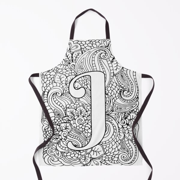 Item preview, Adult Coloring Page Monogram Letter J designed and sold by MamaSweetea.