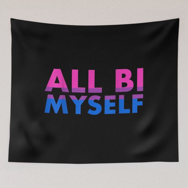 Item preview, All Bi Myself I Lgbtq Pride Month Design designed and sold by jerrie9.