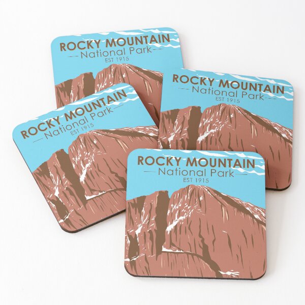 Item preview, Rocky Mountain National Park Colorado Longs Peak Vintage designed and sold by KrisSidDesigns.