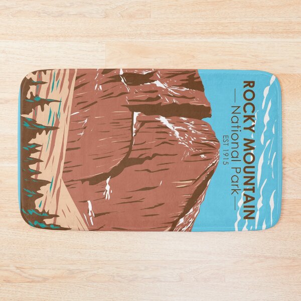 Item preview, Rocky Mountain National Park Colorado Longs Peak Vintage designed and sold by KrisSidDesigns.