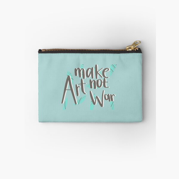 Artikelvorschau, make art not war design blau braun entworfen und verkauft von Sinyamurphy.