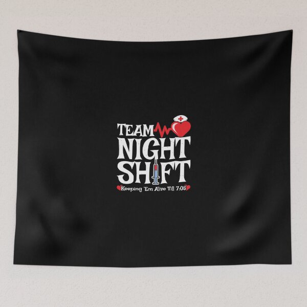 Item preview, Night Shift Nurse - Funny Nurse Meme - Nurse Halloween Pullover Hoodie designed and sold by allahamher.