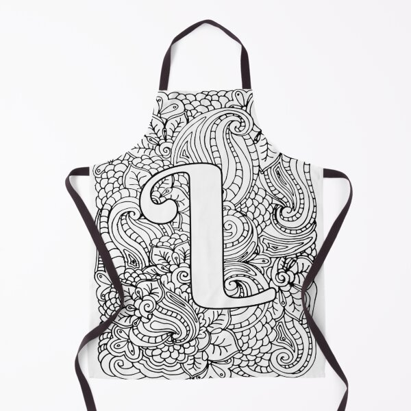 Item preview, Adult Coloring Page Monogram Letter L designed and sold by MamaSweetea.