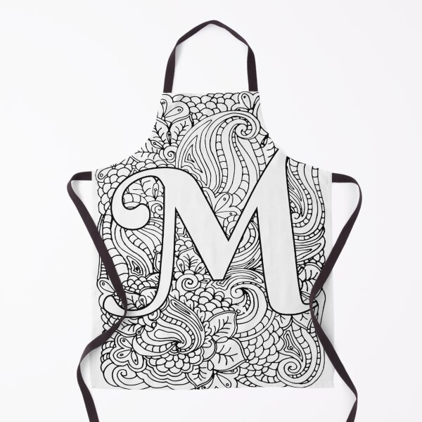 Item preview, Adult Coloring Page Monogram Letter M designed and sold by MamaSweetea.