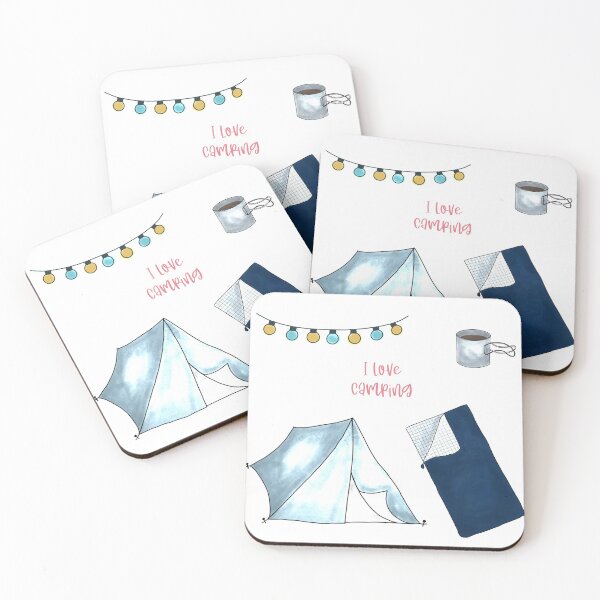 Item preview, Camping Day Stickers, I Love Camping, Planner, Diary, Sleeping Bag, Tent designed and sold by SHiNStudio.