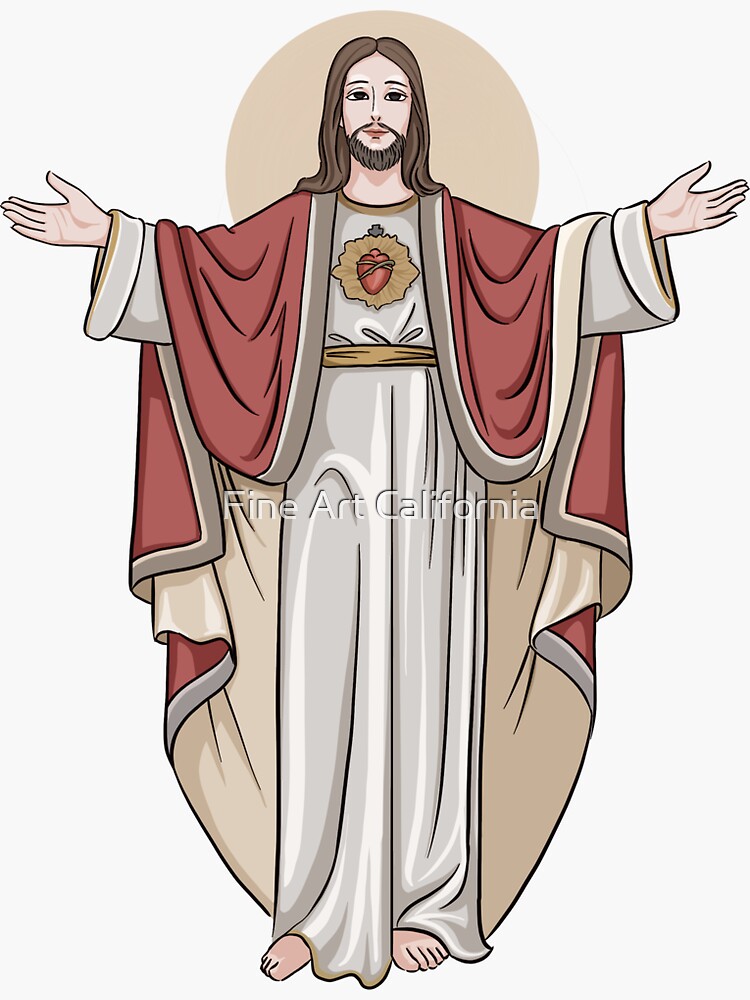 Jesus Christ Sticker for Sale by Fine Art California