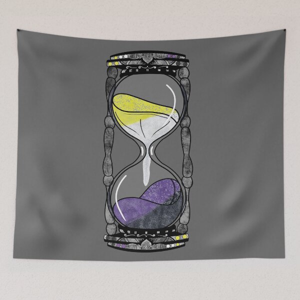 Item preview, Non-binary Pride Hourglass designed and sold by NerdyCupcake559.