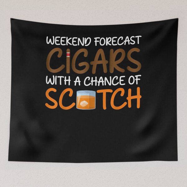 Item preview, Funny Fathers Day Weekend Forecast Cigars Bourbon designed and sold by laurader.
