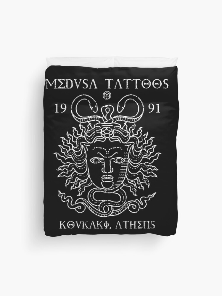 Medusa Tattoo Studio Athens, Greek Mythology, Mythical Character Line Art