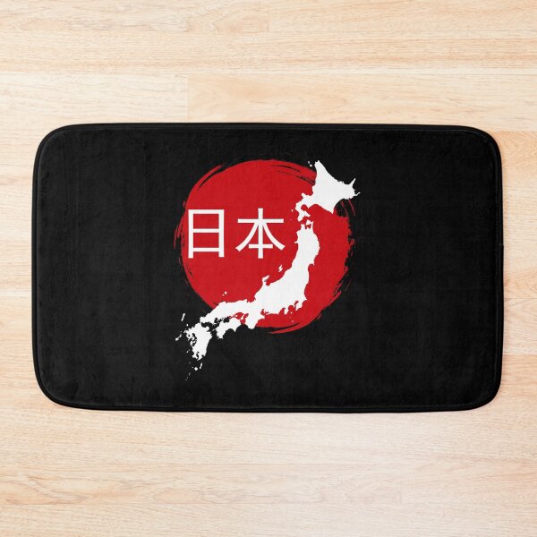 Artikelvorschau, Japan Flag Map Nippon Nihon Tokyo Osaka City Travel Kanji Langarmshirt entworfen und verkauft von learkemili.