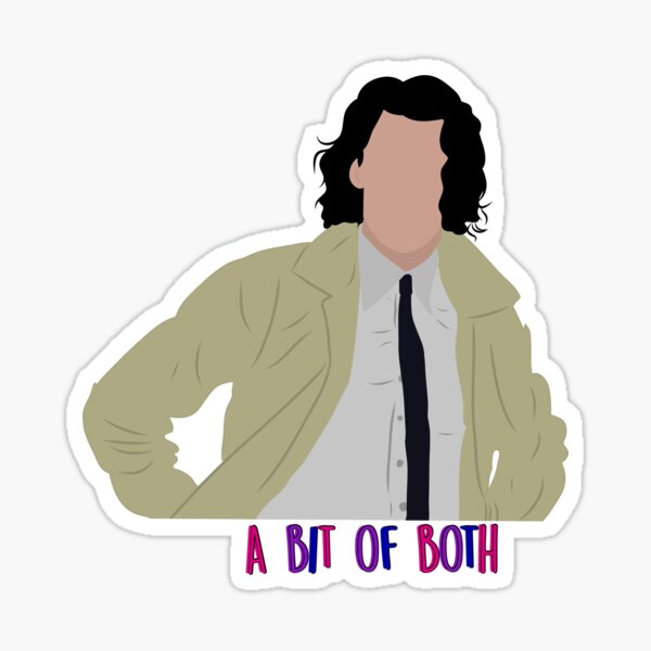 loki a bit of both bisexual icon sticker for sale by itsrubii redbubble