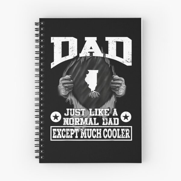 Item preview, Mens Illinois Dad Just Like A Normal Dad Much Cooler designed and sold by laurader.