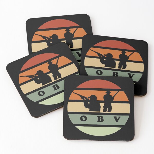 Item preview, OBV - OBV-Outdoors Retro Sunset Hunter-Fisherman designed and sold by vb66.