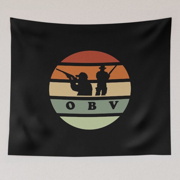 Item preview, OBV - OBV-Outdoors Retro Sunset Hunter-Fisherman designed and sold by vb66.